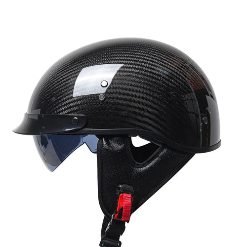 Retro Half-Face Carbon look-like Helmet