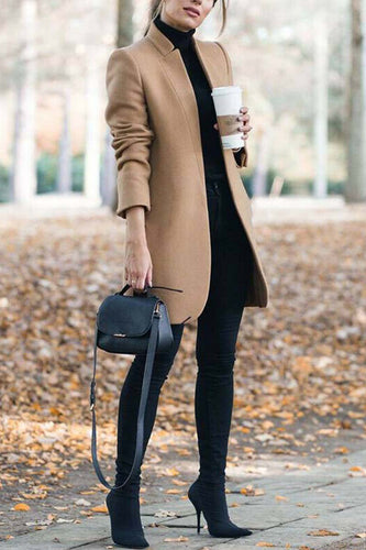 Amarae | Elegant coat with stand-up collar
