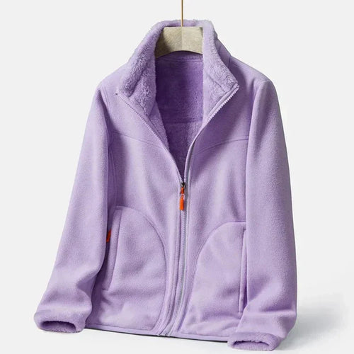 Amarae | Women's Double-Breasted Fleece Jacket