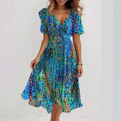 Amarae | Elegant Short Sleeve Dress