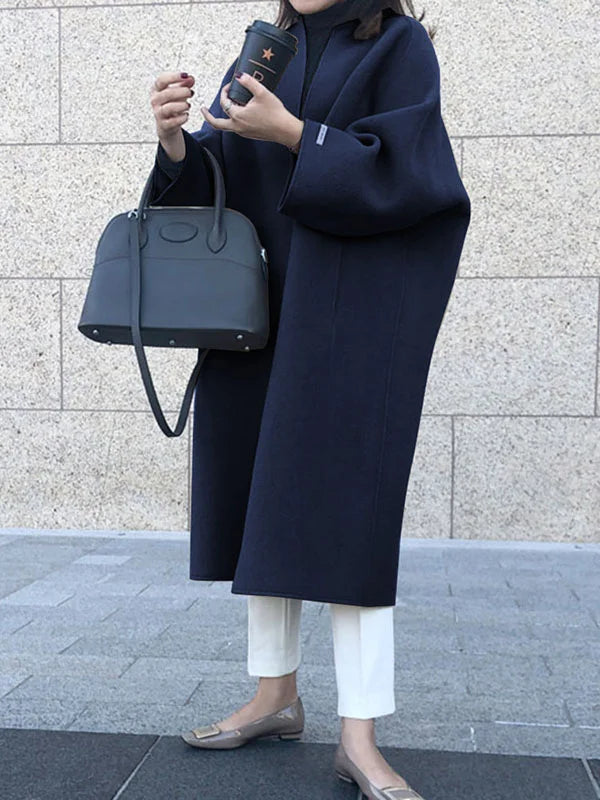 Women’s Long Wool Coat with Elegant Fit & Thermal Insulation | Amarae