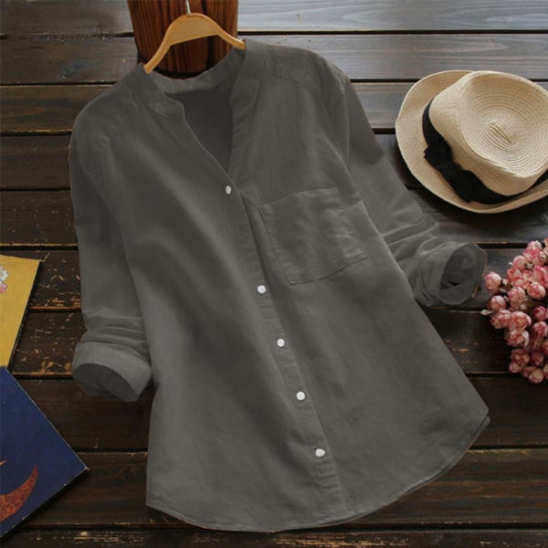 Lune London | Stylish Long Sleeve Linen Blouse