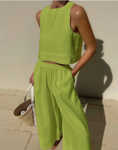 Amarae | Linen Two-Piece Summer Set Women
