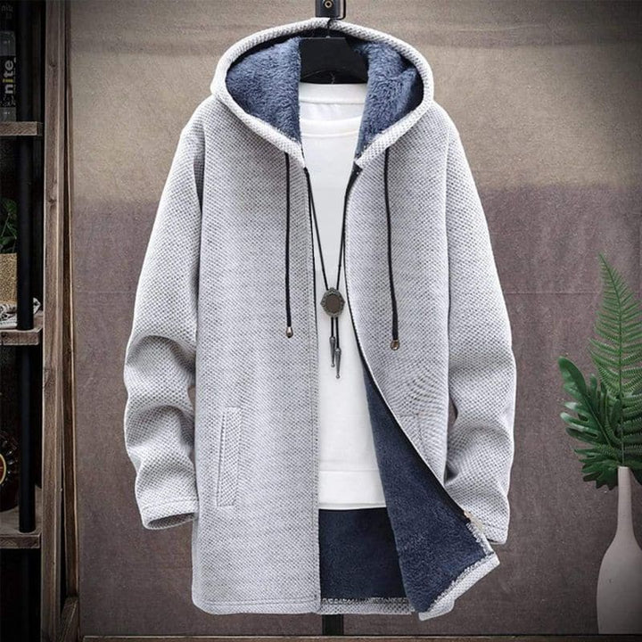 Amarae | Jacket - Wool Blend - Drawstring Hood - Lined and Warm - Zipper & Side Pockets