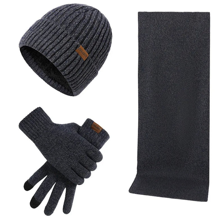 Amarae | Casual Winter Set with Beanie Scarf and Gloves for Men