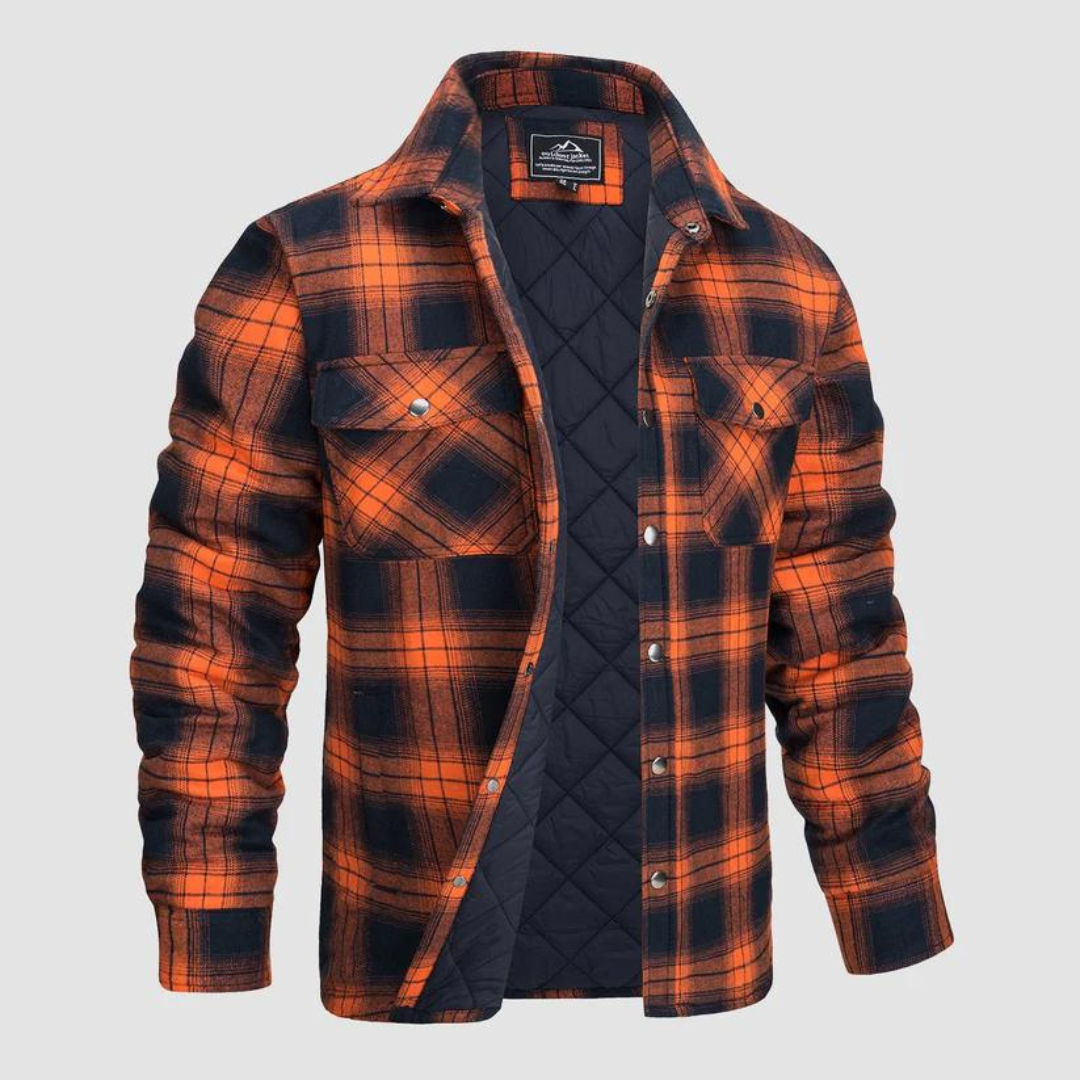 Amarae | Men's checked flannel shirts with warm lining