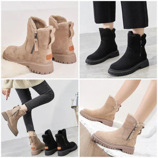 Amarae | Women's Insulated Winter Ankle Boots with Zipper