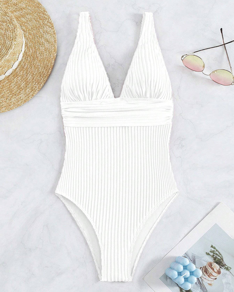 Lune London | One-piece, Simple, Ribbed Swimsuit