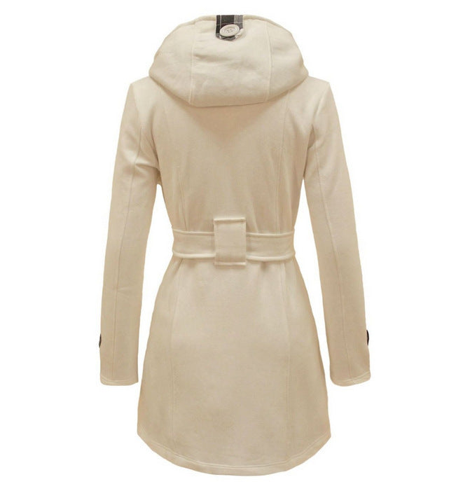 Women Elegant and Comfortable Short Transition Jacket with Hood Lune London