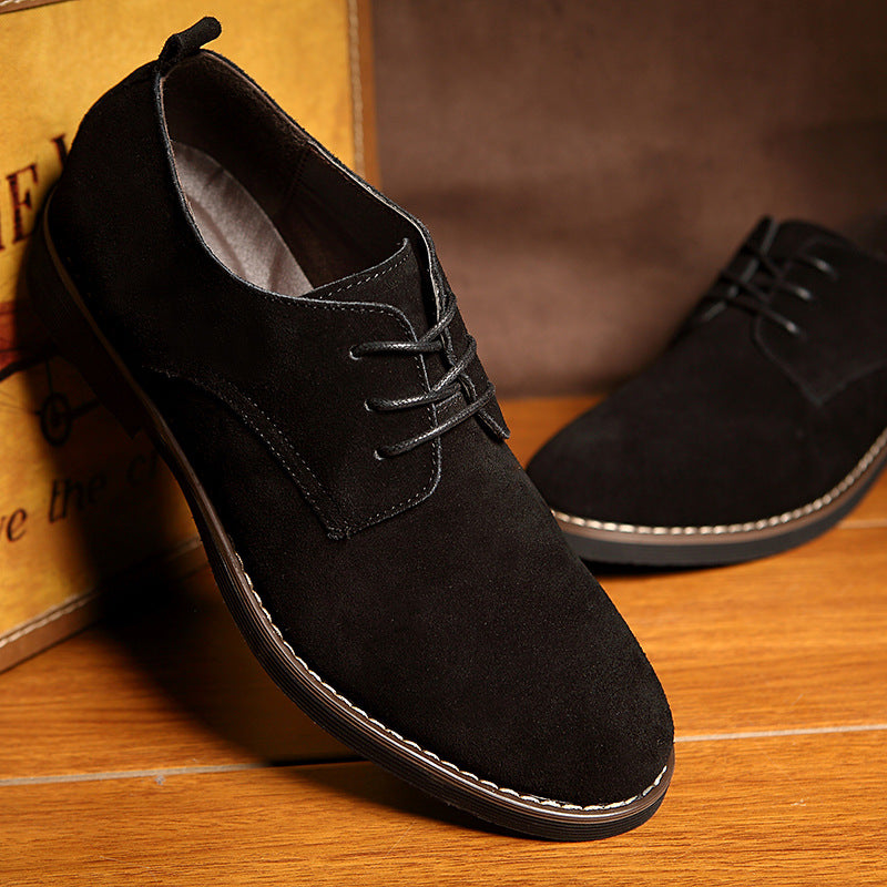 Men's Suede Classic Lace-Up Shoes Lune London