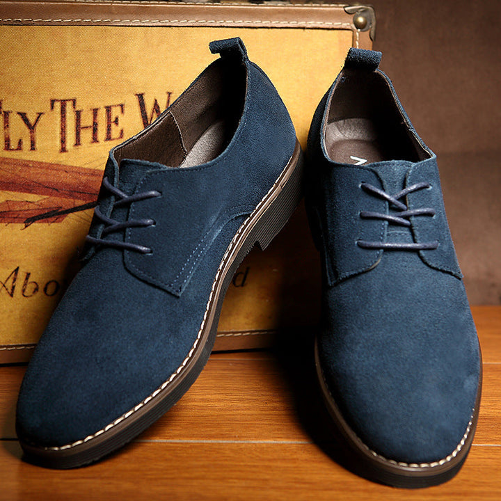 Men's Suede Classic Lace-Up Shoes Lune London
