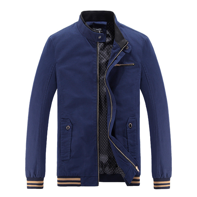 Trendy utility jacket for men with high collar and pockets Lune London