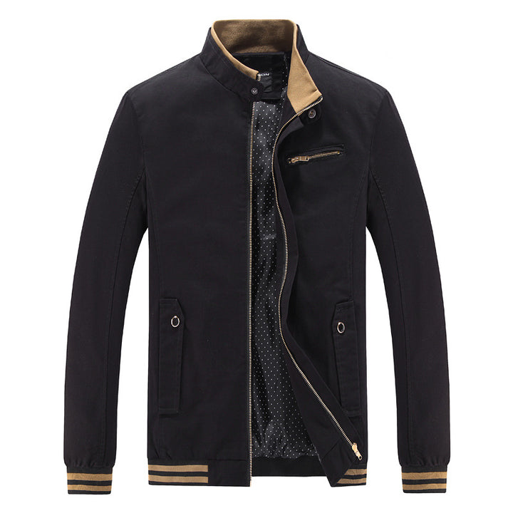 Trendy utility jacket for men with high collar and pockets Lune London