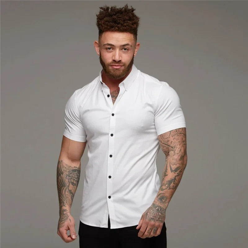 Amarae | Black Lightweight Business Men's Shirt