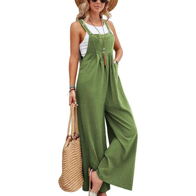 Lune London | Sleeveless Overalls Casual Jumpsuit