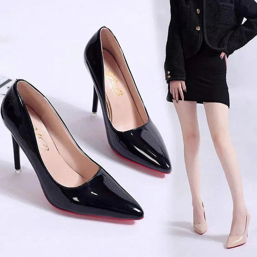 Women’s PU Stiletto Pumps mit Low Upper & High Heel | Amarae