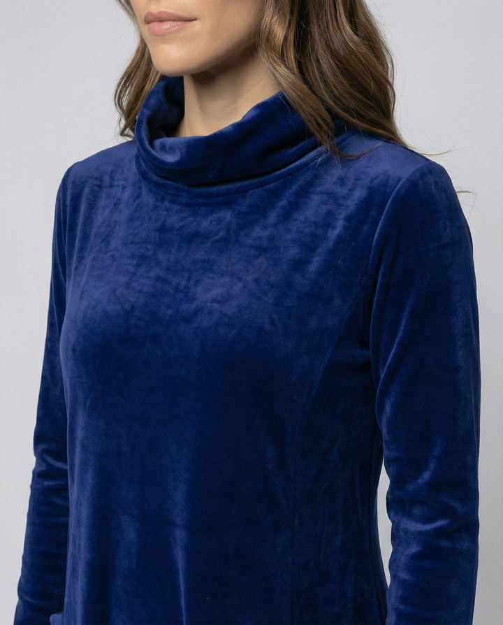 Women’s Elegant Velvet Dress with Pockets for Everyday & Events | Lune London