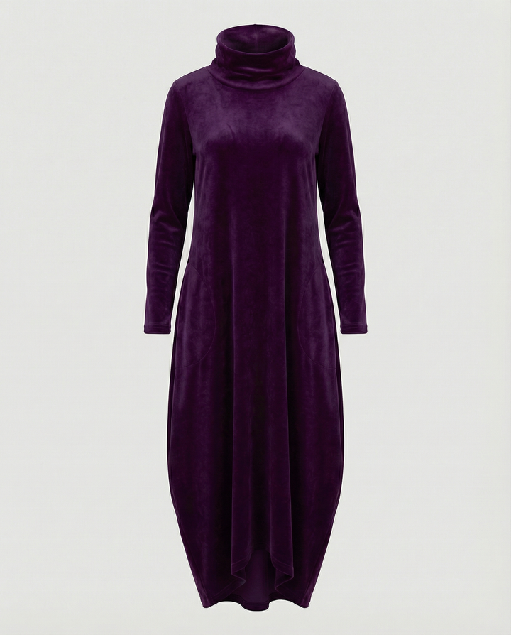 Women’s Elegant Velvet Dress with Pockets for Everyday & Events | Lune London