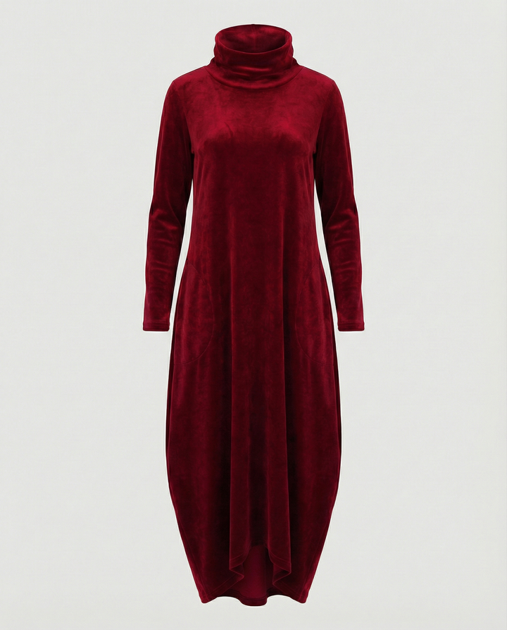 Women’s Elegant Velvet Dress with Pockets for Everyday & Events | Lune London