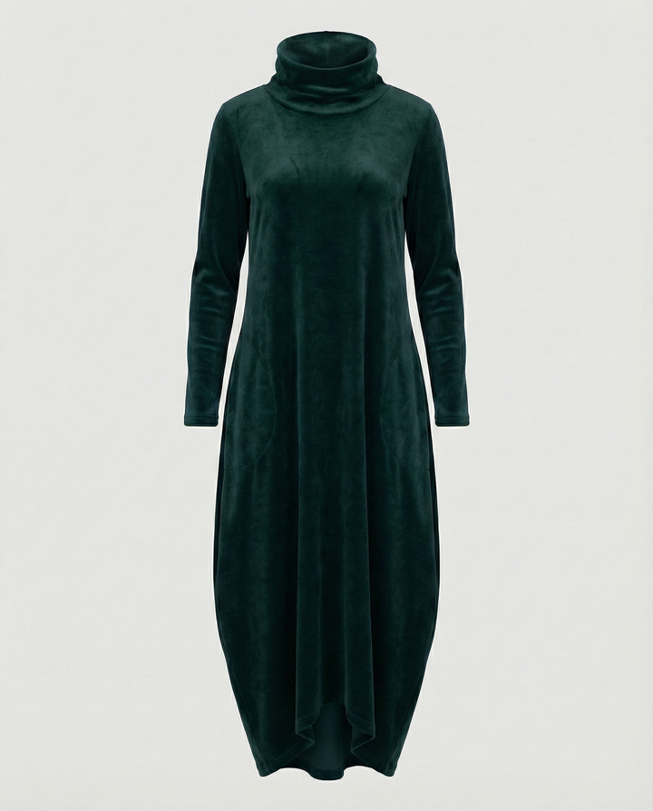 Women’s Velvet Dress with Pockets – Elegant & Comfortable | Lune London