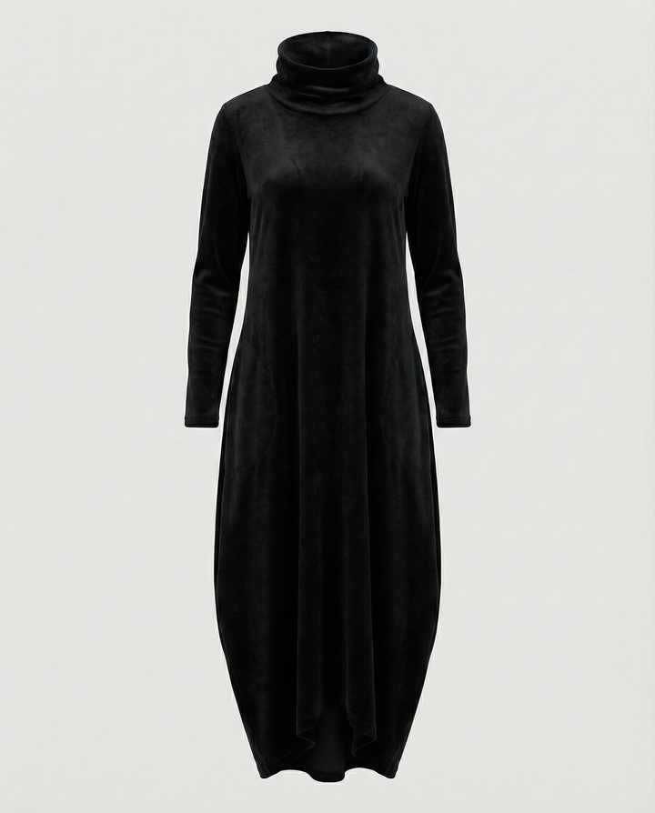 Women’s Elegant Velvet Dress with Pockets for Everyday & Events | Lune London