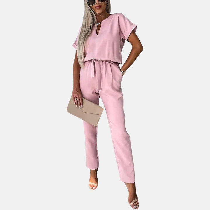 Lune London | Elegant, Festive Short Sleeve Women's Jumpsuit for Summer