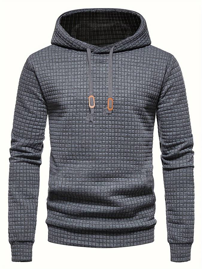 Lune London | Casual Waffle Pattern Hoodie for Men