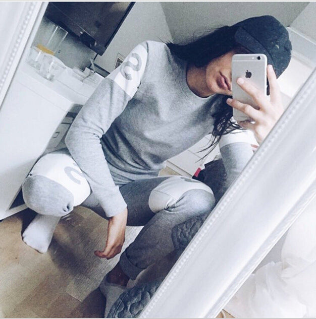 Sweat sportif pour femmes avec lettres modernes et coupe décontractée Chic & Stil