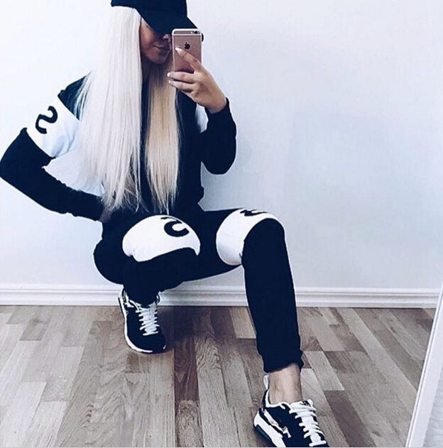 Sweat sportif pour femmes avec lettres modernes et coupe décontractée Chic & Stil