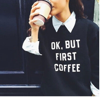 Sweatshirt femmes avec impression motivante et coupe décontractée Chic & Stil