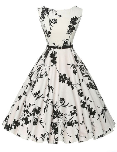 Robe midi femme avec motif floral et silhouette ajustée Chic & Stil
