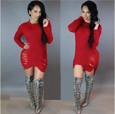 Knit dress for women with refined cut and relaxed fit Lune London