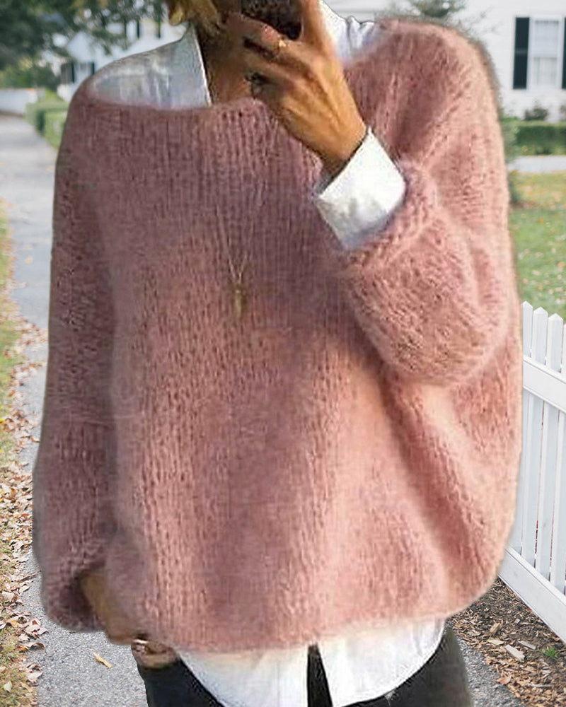 Lune London | Pullover with Color Detail At The Neck