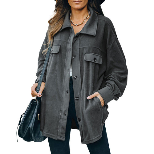 Amarae | Fleece button jacket.