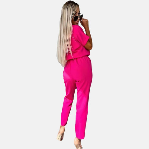 Amarae | Elegant, Festive Short Sleeve Women's Jumpsuit for Summer