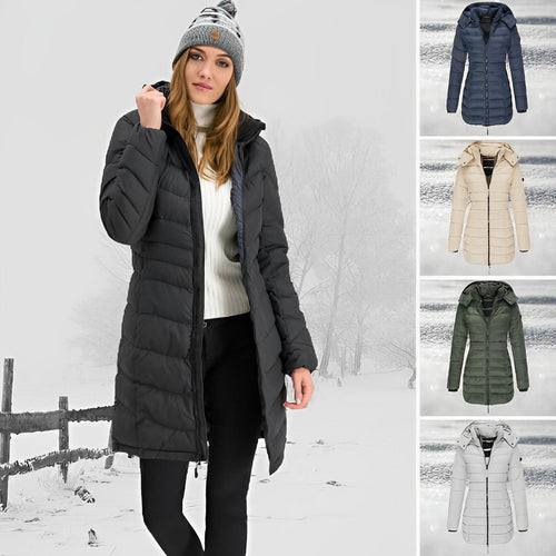 Amarae | Down jacket with hood and zipper