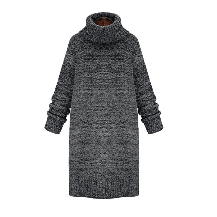 Knit dress women with high collar and casual fit Lune London