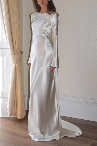 Amarae | Pearl Eden Satin Backless Cowl Neck Gown Maxi Dress
