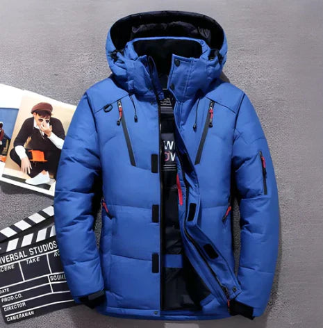Lune London | Down Jacket Water Resistant Hooded Padded Zipper Pockets Regular Fit