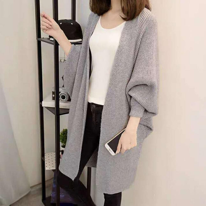 Lune London | Cardigan - Long Knit Jacket - Oversized Fit - Open Front - Soft and Warm