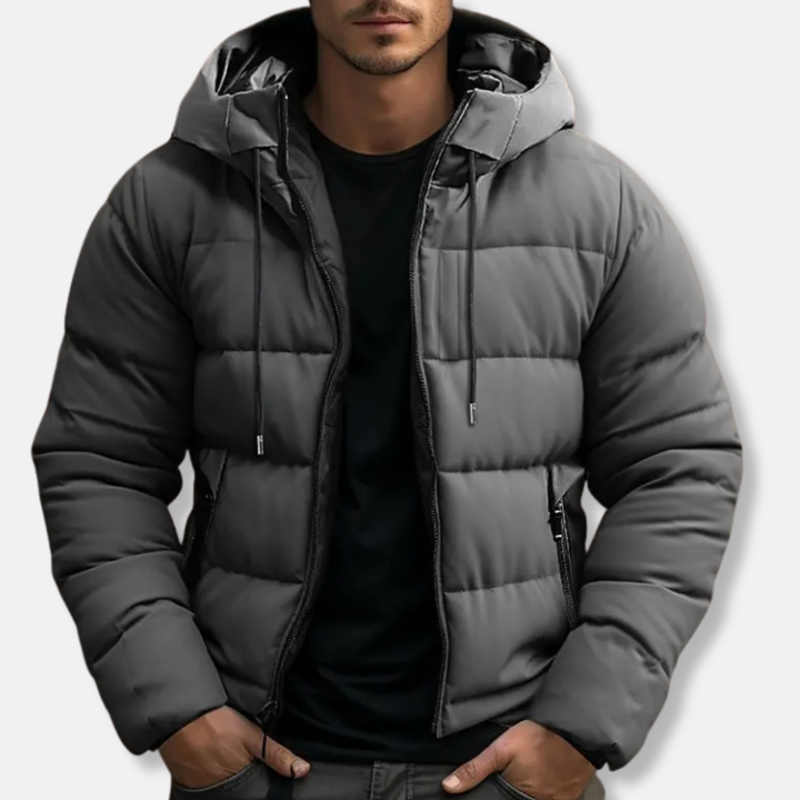Amarae | Hooded puffer jacket - Padded jacket with zipper