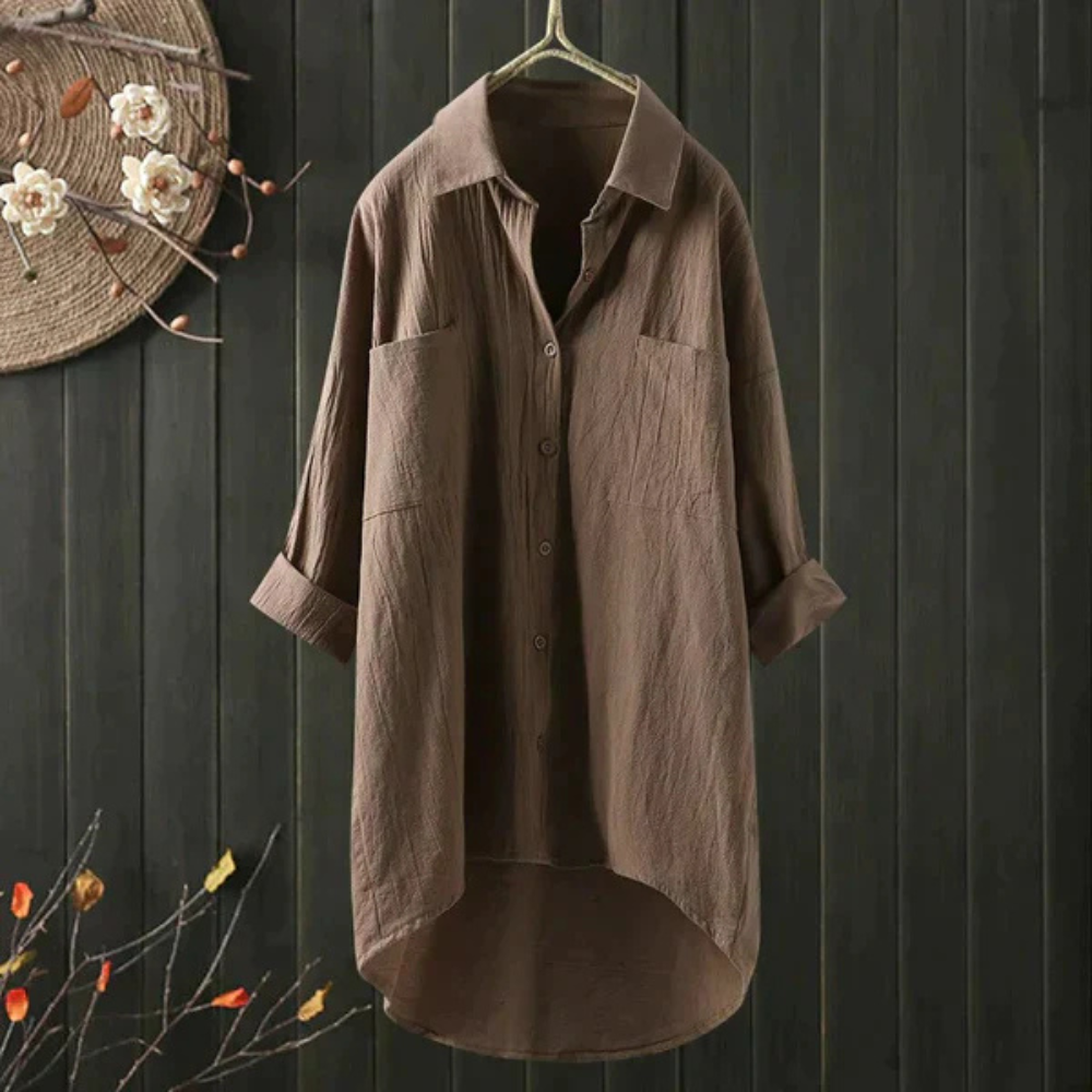 Lune London | Luftige Oversize Bluse Aus Baumwolle