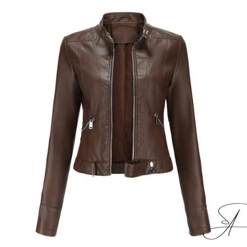 Lune London | Leather jacket - Modern design with zipper and pockets - Comfortable fit - Sydney
