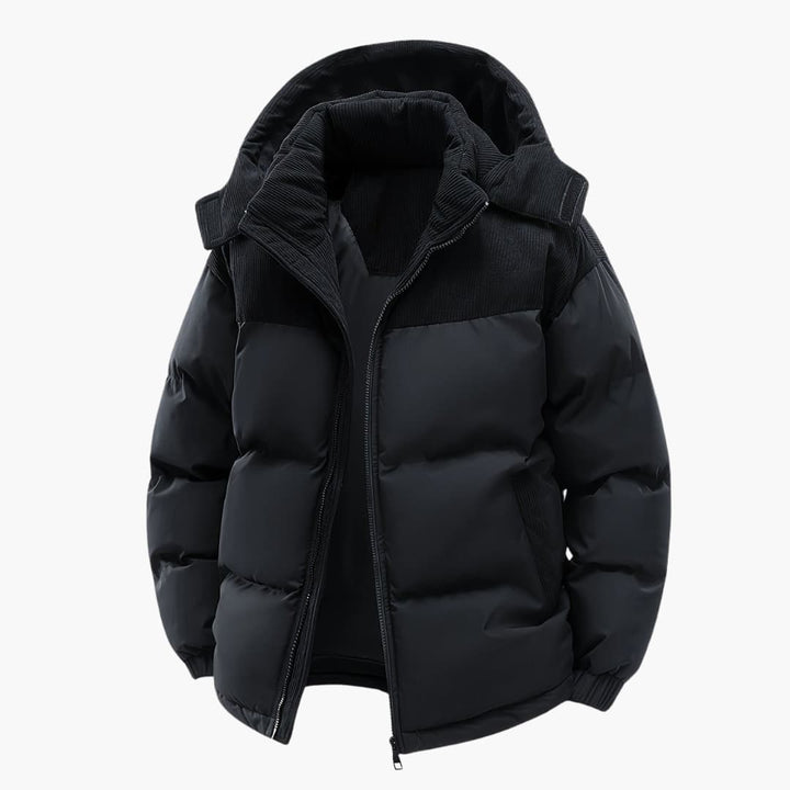 Lune London | Casual Hooded Jacket with Puffer and Color Block Design
