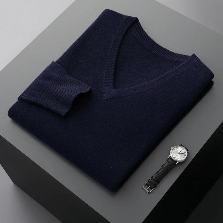Lune London | Cashmere Pullover Men V-Neck