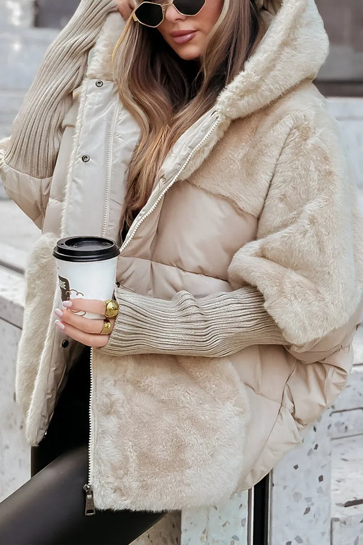 Chic Und Stil | Luxurious Modern Bomber Jacket with Hood