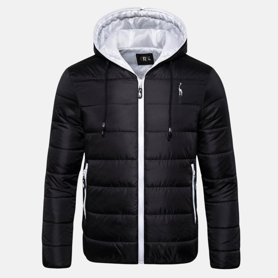 Amarae | Down jacket - regular fit - hood with drawstring - water-repellent - zipper closure