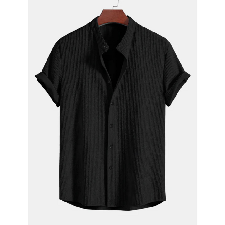 Lune London | Short-sleeve Button Placket Blouse Casual