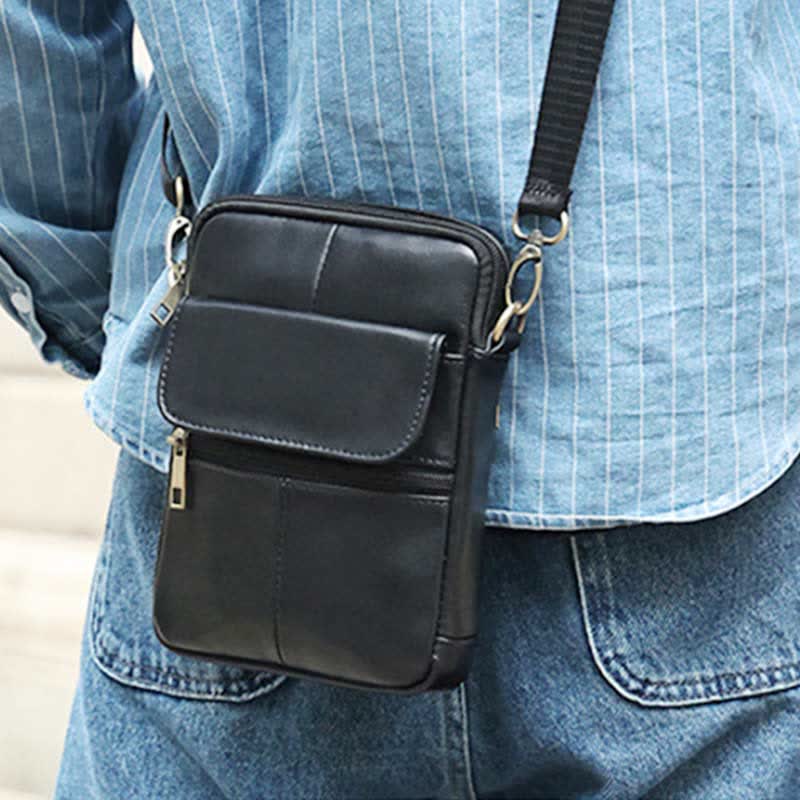 Lune London | Small Shoulder Bag Made of Genuine Leather for Men