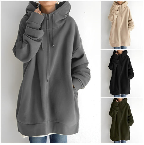 Amarae | Fleece Hoodie with Zipper
